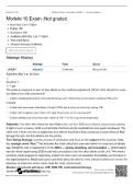 NUR 2811 Capstone Module 10 Exam Prep &vert; Questions&comma; Answers & Rationales &vert; International College of Health Sciences &vert; 2026&sol;2027