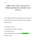 NBRC Mock TMC Exam Review&NewLine;2026&vert;Comprehensive Questions And&NewLine;Answers