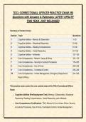 TDCJ CORRECTIONAL OFFICER EXAM BUNDLE &lpar;2026&sol;2027&rpar; &vert; Complete Practice Test Bank &plus; Detailed Texas Department of Criminal Justice Rationales &lbrack;GRADED A&plus;&rsqb;