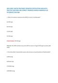 NEW JERSEY WATER TREATMENT OPERATOR CERTIFICATION EXAM WITH &NewLine;PRACTICE QUESTIONS AND CORRECT ANSWERS &lpar;VERIFIED ANSWERS&rpar; PLUS &NewLine;RATIONALES 2026 Q&A