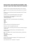 NURS 5461 PART 2 EXAM QUESTIONS AND ANSWERS &vert; NURS 5461 PART 2 EXAM STUDY GUIDE & PRACTICE TEST 2026&sol;2027