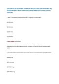 OREGON WATER TREATMENT OPERATOR CERTIFICATION EXAM WITH PRACTICE &NewLine;QUESTIONS AND CORRECT ANSWERS &lpar;VERIFIED ANSWERS&rpar; PLUS RATIONALES &NewLine;2026 Q&A 