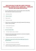 WGU D440 Health and Wellness Through Nutritional Science Study Guide 2026 &ndash; Complete Review and Exam Preparation