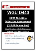 Pass 2026 WGU D440 OA Exam with &lpar;3 Set Exams&rpar; Real-Style Questions with Detailed Answer Explanations & Study Guide &vert; Guarantee Pass&NewLine;