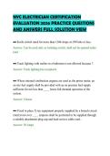 NYC ELECTRICIAN CERTIFICATION&NewLine;EVALUATION 2026 PRACTICE QUESTIONS&NewLine;AND ANSWERS FULL SOLUTION VIEW