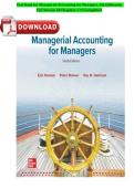Test Bank Managerial Accounting for Managers 6th Edition Noreen &vert; Chapters 1-12 Complete Guide