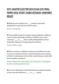 NYC MASTER ELECTRICIAN EXAM 230 FINAL&NewLine;PAPER 2026 STUDY GUIDE DETAILED ANSWERS&NewLine;READY
