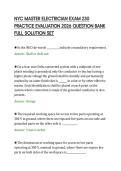 NYC MASTER ELECTRICIAN EXAM 230&NewLine;PRACTICE EVALUATION 2026 QUESTION BANK&NewLine;FULL SOLUTION SET