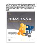 Test Bank for Primary Care&colon; Interprofessional Collaborative Practice&comma; 7th Edition by Terry Mahan Buttaro&comma; Patricia Polgar-Bailey&comma; Joanne Sandberg-Cook&comma; Karen L&period; Dick & Justin B&period; Montgomery &vert; All Chapters 1&ndash;230 &vert; Questions & Answers &vert; 2027&NewLine;