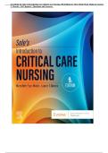 Test Bank for Sole&rsquo;s Introduction to Critical Care Nursing&comma; 9th Edition by Mary Beth Flynn Makic & Lauren T&period; Morata &vert; All 21 Chapters &vert; Questions & Answers &vert; 2027&NewLine;