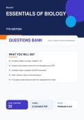 Essentials of Biology 7th Edition Question Bank &vert; Complete Chapters 1&ndash;32 &plus; Answers