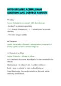 NYPD UPDATED ACTUAL EXAM&NewLine;QUESTIONS AND CORRECT ANSWERS&NewLine;