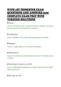 NYPD 1ST TRIMESTER EXAM&NewLine;QUESTIONS AND ANSWERS 2026&NewLine;COMPLETE EXAM PREP WITH&NewLine;VERIFIED SOLUTIONS&NewLine;