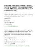 NYS EMT B STATE EXAM WRITTEN 4 2026 FULL&NewLine;SOLVED QUESTIONS ANSWERS PREHOSPITAL&NewLine;CARE REVIEW SHEET&NewLine;