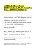 NYS ESCORT DRIVER ACTUAL&NewLine;CERTIFICATION PAPER 2026 QUESTIONS&NewLine;WITH ANSWERS FULL SOLUTION&period;NYS ESCORT DRIVER ACTUAL&NewLine;CERTIFICATION PAPER 2026 QUESTIONS&NewLine;WITH ANSWERS FULL SOLUTION&period;