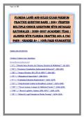 Florida Laws and Rules Exam Premium Practice Question Bank&colon; 200&plus; Verified MCQs with Detailed Rationales &vert; 2026-2027 Edition &vert; Chapter 464 & FAC 64B9 Aligned &vert; A&plus; Pass Guarantee