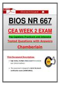 BIOS NR 667 CEA Week 2 Exam &lpar;2026&sol;2027&rpar; Chamberlain FNP Capstone Practicum &ndash; Actual Questions & Answers &vert; Guarantee Pass