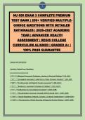 NU 650 Exam 3 Complete Premium Test Bank&colon; 250&plus; Questions & Detailed Rationales &vert; Regis College &vert; Advanced Health Assessment &vert; 2026-2027 Edition