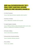 NURS&lowbar;3366&lowbar;PATHOPHYSIOLOGY&lowbar;TEST&lowbar;2&lowbar;FINAL&lowbar;SCRIPT&lowbar;QUESTIONS&lowbar;ANSWERS