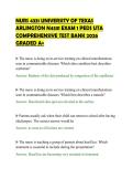 NURS 4331 UNIVERSITY OF TEXAS&NewLine;ARLINGTON N4331 EXAM 1 PEDS UTA&NewLine;COMPREHENSIVE TEST BANK 2026&NewLine;GRADED A&plus;&NewLine;