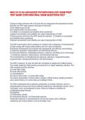WGU D115 Advanced Pathophysiology OA Exam Prep Test Bank &vert; Questions & Answers &vert; 2027&NewLine;