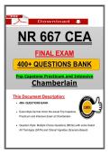 NR 667 Final Exam &lpar;2026&sol;2027&rpar; Chamberlain FNP Capstone &ndash;  Actual Questions Bank &lpar;Guarantee Pass&rpar;