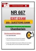 NR 667 Exit Exam &lpar;2026&sol;2027&rpar; Chamberlain FNP Capstone &ndash;  Actual Questions Bank &lpar;Guarantee Pass&rpar;