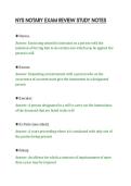 NYS NOTARY EXAM REVIEW STUDY NOTES&NewLine;