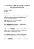 CA&lowbar;ETHICS&lowbar;AND&lowbar;LAW&lowbar;EXAM&lowbar;QUESTIONS&lowbar;WITH&lowbar;COMPLETE&lowbar;SOLUTIONS&lowbar;GUARANTEED PASS