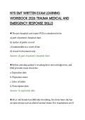 NYS EMT WRITTEN EXAM LEARNING&NewLine;WORKBOOK 2026 TRAUMA MEDICAL AND&NewLine;EMERGENCY RESPONSE SKILLS&NewLine;