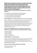 NGWA General Drilling Exam Practice Questions 2026&ndash;2027 &vert; National Ground Water Association General Drilling Certification Study Guide&comma; Water Well Drilling Exam Prep&comma; Drilling Methods&comma; Equipment&comma; Geology&comma; Well Construction&comma; Safety&comma; Practice Test with Answ