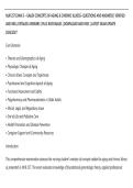 NUR 257 EXAM 3 &ndash; GALEN CONCEPTS OF AGING & CHRONIC ILLNESS&ndash; QUESTIONS AND ANSWERS &vert; VERIFIED&NewLine;AND WELL DETAILED ANSWERS &vert; PLUS RATIONALES &vert; DOWNLOAD AND PASS &vert; LATEST EXAM UPDATE&NewLine;2026&sol;2027