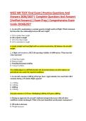 WIZZ AIR TCDT Final Exam&vert; Practice Questions And &NewLine;Answers 2026&sol;2027 &vert; Complete Questions And Answers &NewLine;&lpar;Verified Answers&rpar; &vert; Exam Prep &vert; Comprehensive Exam &NewLine;Guide 2026&2027