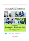 TEST BANK FOR COMMUNITY HEALTH NURSING&comma; A CANADIAN PERSPECTIVE 6TH EDITION BY STAMLER &vert;&vert; ISBN&colon; 9781771720281 &vert;&vert; VERIFIED & RECENTLY UPDATED VERSION &lbrace;JUST RELEASED&rcub;