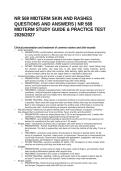 NR 569 MIDTERM SKIN AND RASHES QUESTIONS AND ANSWERS &vert; NR 569 MIDTERM STUDY GUIDE & PRACTICE TEST 2026&sol;2027