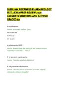 NURS 5334 ADVANCED PHARMACOLOGY&NewLine;TEST 2 EXAMPREP REVIEW 2026&NewLine;ACCURATE QUESTIONS AND ANSWERS&NewLine;GRADED A&plus;&NewLine;