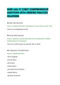 NURS 5355 CT CHEST COMPREHENSIVE&NewLine;QUESTIONS WITH VERIFIED PRACTICE&NewLine;SOLUTIONS&NewLine;