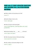 NURS 5355 CT CHEST UPDATED QUESTIONS&NewLine;AND ANSWERS FULL SOLUTION REVIEW&NewLine;MATERIAL&NewLine;