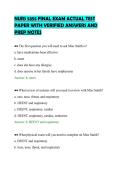 NURS 5355 FINAL EXAM ACTUAL TEST&NewLine;PAPER WITH VERIFIED ANSWERS AND&NewLine;PREP NOTES
