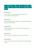 NURS 5355 FINAL EXAM COMPLETE STUDY&NewLine;SHEET QUESTIONS AND REVIEW SOLUTION&NewLine;PACK