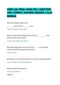 NURS 5355 FINAL EXAM FULL QUESTIONS&NewLine;AND CORRECT ANSWERS GRADED A PLUS&NewLine;BUNDLE