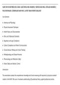 NURS 190 PA MIDTERM-WCU EXAM&ndash; QUESTIONS AND ANSWERS &vert; VERIFIED AND WELL DETAILED ANSWERS &vert;&NewLine;PLUS RATIONALES &vert; DOWNLOAD AND PASS &vert; LATEST EXAM UPDATE 2026&sol;2027