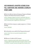 AE21 INSURANCE ADJUSTER LICENSE EXAM&NewLine;FULL QUESTIONS AND ANSWERS COMPLETE&NewLine;STUDY GUIDE