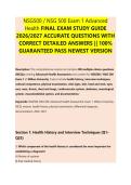 NSG6005 Week 1 Quiz &ndash; &NewLine;Pharmacokinetics and &NewLine;Pharmacodynamics FINAL EXAM STUDY &NewLine;GUIDE 2026&sol;2027 ACCURATE &NewLine;QUESTIONS WITH CORRECT DETAILED &NewLine;ANSWERS &vert;&vert; 100&percnt; GUARANTEED PASS &NewLine;NEWEST VERSION 