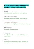 AFAA GFI COMPREHENSIVE EXAM STUDY&NewLine;GUIDE WITH COMPLETE SOLUTIONS&NewLine;