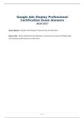 Google Ads Display Certification Exam Answers 2026 &vert; Real Exam Question & Study Guide