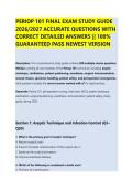 PERIOP 101 FINAL EXAM STUDY GUIDE &NewLine;2026&sol;2027 ACCURATE QUESTIONS WITH &NewLine;CORRECT DETAILED ANSWERS &vert;&vert; 100&percnt; &NewLine;GUARANTEED PASS NEWEST VERSION