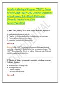 Certified Medicaid Planner &lpar;CMP&trade;&rpar; Exam Review 2026&ndash;2027&colon; 300 Original Questions with Answers & In-Depth Rationales &lbrack;Already Graded A&plus;&sol; 100&percnt; Correct&sol;Verified&rsqb;