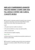 NURS 6531 COMPREHENSIVE ADVANCED&NewLine;PRACTICE NURSING COURSE GUIDE 2026&NewLine;FULL MODULE CONTENT AND CLINICAL&NewLine;CONCEPTS REVIEW
