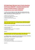 NYC Radio Repair Mechanic Exam&vert; Practice Questions &NewLine;And Answers 2026&sol;2027 &vert; Complete Questions And &NewLine;Answers &lpar;Verified Answers&rpar; &vert; Exam Prep &vert; &NewLine;Comprehensive Exam Guide 2026&2027 